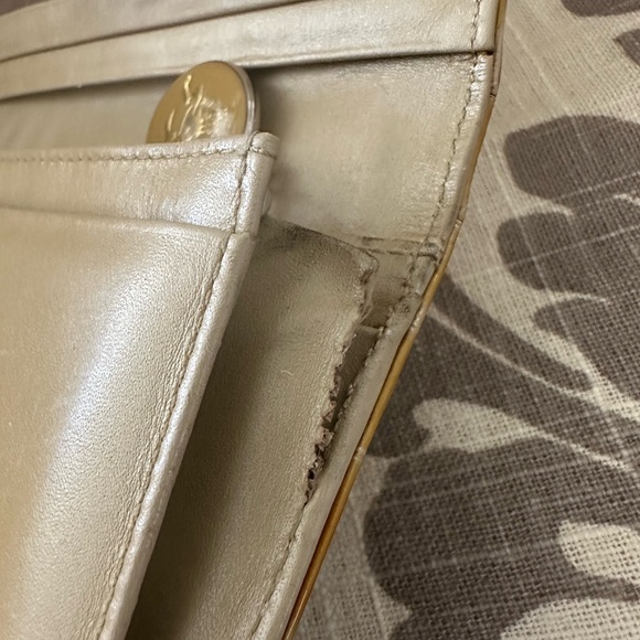 MCM Women's Tan Crocodile-Embossed Wallet - Picture 7 of 12